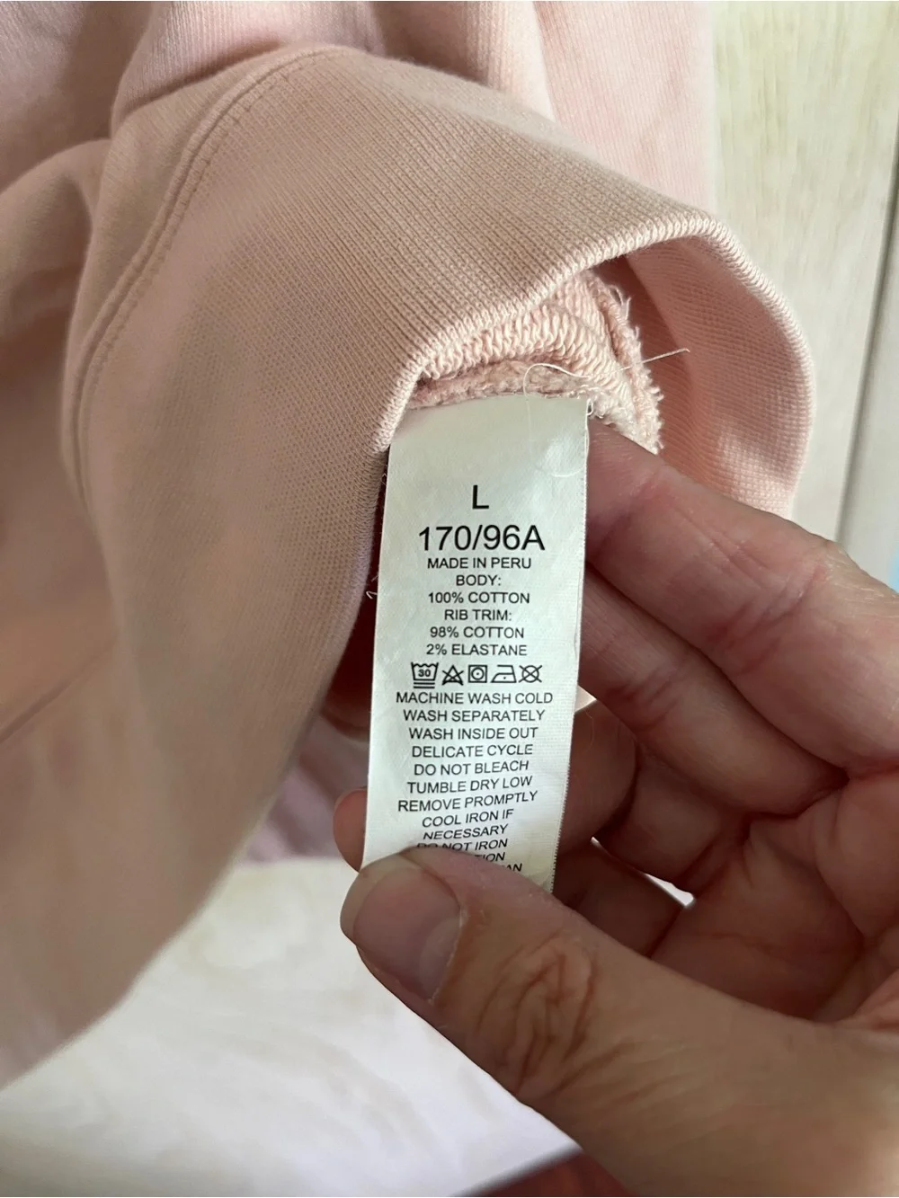 Kate Spade Ribbon Hoodie in Pink Ruby Cotton French Terry Size: Large MSRP:$159
